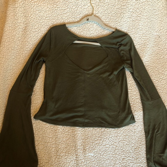 Long sleeve Army Green Tee Shirt - Picture 1 of 4